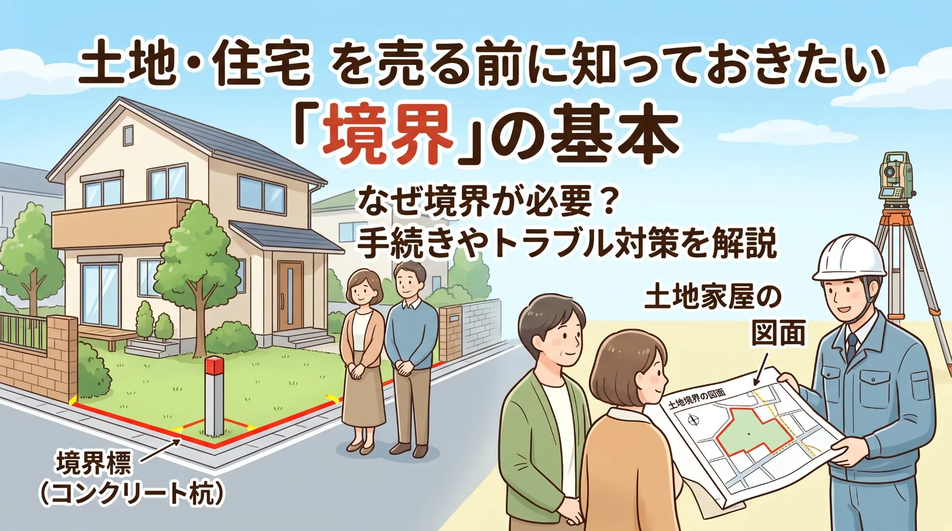 土地・住宅を売る前に知っておきたい「境界」の基本ガイド